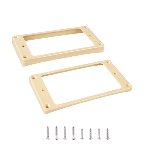Banworks Humbucker Rings Plastic Slanted Top Curved Bottom Humbucker Covers