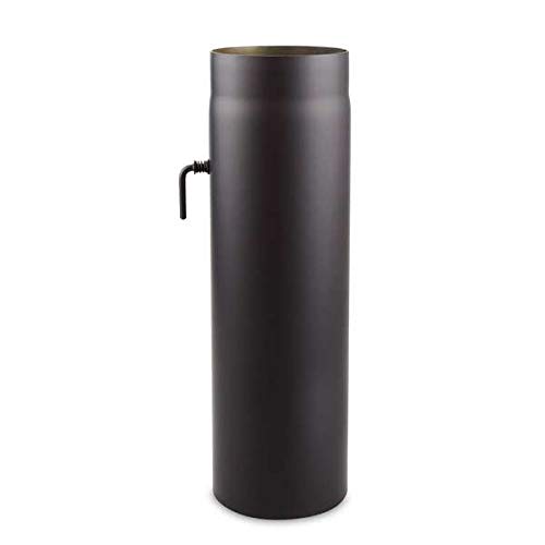 Ø 180 mm Tube droit 50 cm avec Clé de tirage Noir Cover