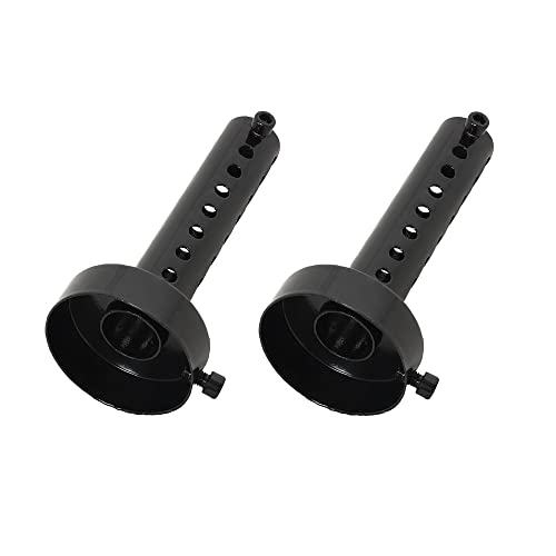 Baceyong Silenciador de motocicleta, DB Killer, deflector de tubo de escape, silenciador de escape, 35-60 mm, negro/plateado