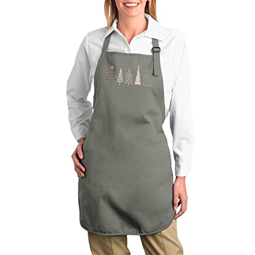 Tablier cuisine sapins de Noël pour repas de fêtes