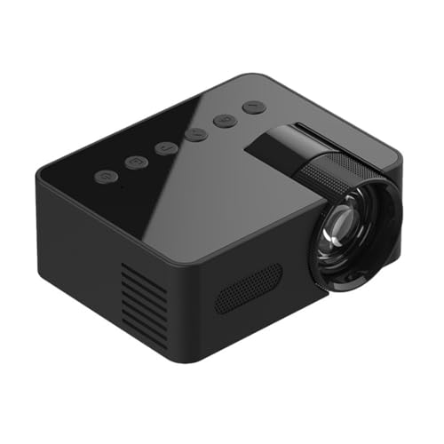 Loufy YT100 Mini proyector para el hogar, portátil, mini cine en casa, inalámbrico, teléfono celular, proyector multifunción duradero