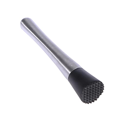 ABOOFAN Stick Masher Stainless Steel Wine Stirrer Ice Crusher Stick Stainless Steel Cocktail Stick Cocktail Bar Cocktail Muddler re-usable