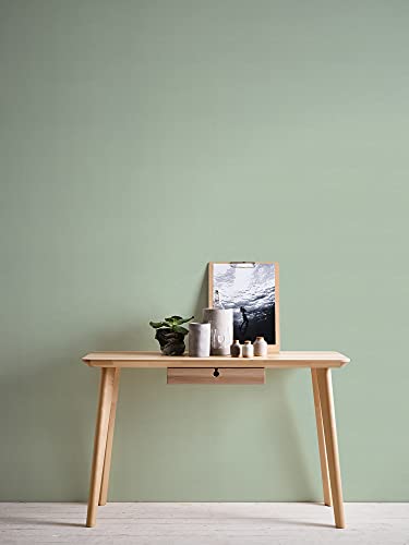 A.S. Création Plain Wallpaper Cuba Non-Woven 10.05 m x 0.53 m Green Made in Germany 371788 37178-8, 53 x 1005 cm - Image 3