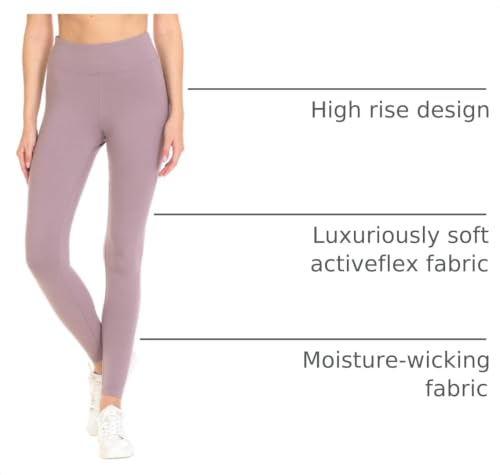 Image of Leggings Depot Women's ActiveFlex Leggings Athletic Pants for Women - Classic and Yoga