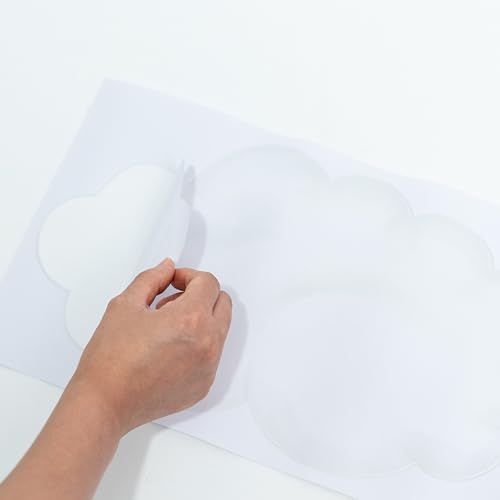 Set de vinilos decorativos nubes acuarela 3 piezas miniatura 7
