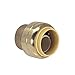 [10-Pack] PROCURU 1/2-Inch PushFit End Cap, Push-to-Connect Brass Plumbing Fitting for Copper, PEX, CPVC, PE-RT Pipe, LF Certified Safe (8X3012-10P)