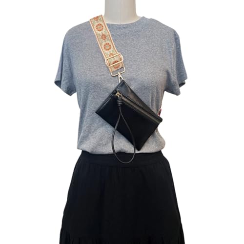 Image of Purse Strap Replacement Wide Adjustable Crossbody Shoulder Strap Guitar Straps for Handbags