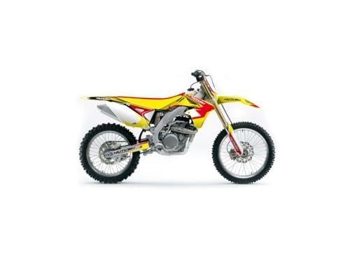 Kit déco Suzuki 250 RM rouge Chrono plastique moto cross