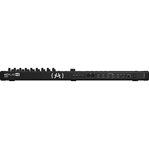 Image of Arturia KeyLab 49 MkII Professional Midi Keyboard Controller with Velocity & Aftertouch Keys, Advanced DAW Controls + V Collection X Software Bundle (Black Edition)