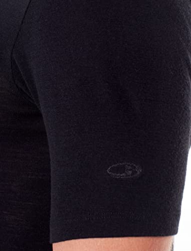 Icebreaker Merino Mens Standard 175 Everyday Short Sleeve T-Shirt Thermal Cold Weather Base Layer Crew T Shirt, Black, Medium Us #TOP5