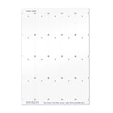 POKORNYS - 2.000 Bogeti Blattlaser Kartonetiketten (42 x 67 mm) auf DIN-A4 Bogen I Etiketten für Laserdrucker, Tintenstahldrucker uvm. I Preisschilder mit 3 mm Lochung für Sicherheitsfäden & Heftfäden