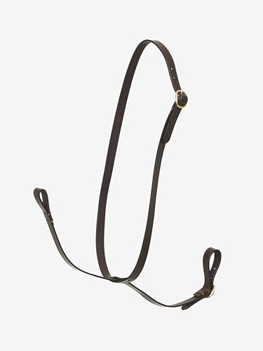 Martingale LeMieux cuir souple marron idéale pour poney club dès 3 ans