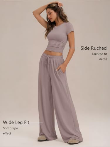 Image of Trendy Queen Women's 2 Piece Matching Summer Lounge Set with Pockets