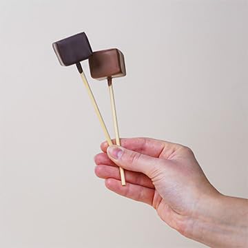 CHOCOLISSIMO - Cioccolata di Natale - Cioccolata da bere su bastoncino di cioccolata calda 2 pezzi - Cioccolato fondente - Regalo di Natale - Donna, uomo, ragazzo, ragazza - ChocoStick natalizio