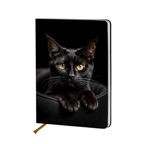 Regalos de gatos para mujeres y hombres: diario universitario A5 con páginas de líneas