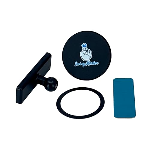 Swing Minder MagMount Golf Cart Phone Holder Magnetic Mount for iPhone & All Phones with 360 Ball Joint | Golf Cart Phone Mount MagSafe Compatible | Universal Golf Cart Phone Holder