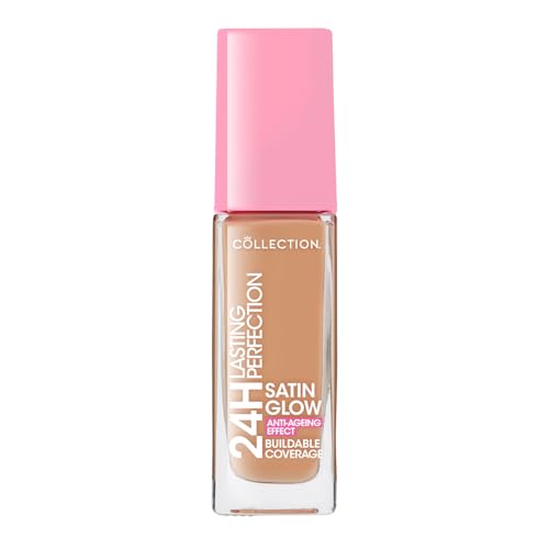 Collection Cosmetics Lasting Perfection Satin Foundation, Full Coverage, with Hyaluronic Acid, 9N Vanilla Neutral 27ml