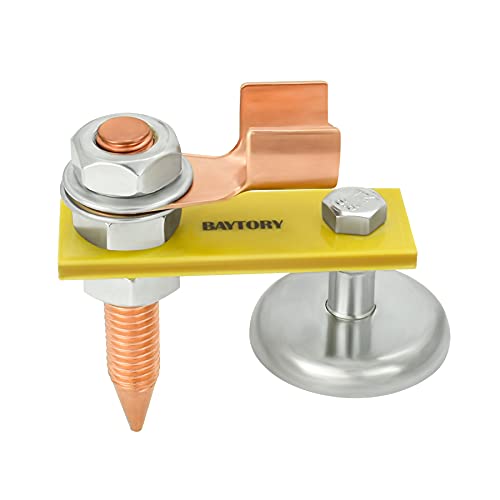 BAYTORY Upgrade Magnetic Welding Support Ground Clamp Tools, Welding Magnet Head Strong Magnetism Large Suction, Copper Tail Welding Accessories Stability Clamps - Image 9