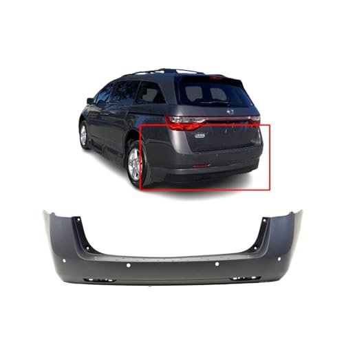 Image of FitParts Compatible with Honda Odyssey 2011-2017 Rear Bumper Cover | Primed, Ready to Paint, OEM 04715TK8A80ZZ, HO1100266