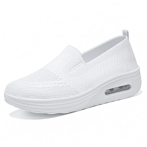 Vensivy Women's Breathable Orthopedic Air Cushion Sneakers for Comfortable Casual Walking Shoes...