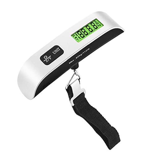 Balance numérique suspendue 50 kg LCD pour bagages et pêche mini pèse-personne de voyage portable