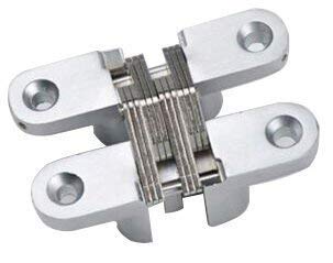 Ranbo (1 Pair) Hidden gate Hinge Stainless Steel Invisible Door Hinges Concealed Barrel Wooden Box Silver(2-3/4 inch - Image 3