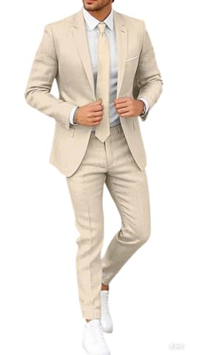 Completa il tuo look formale con abbinamenti perfetti: ti consigliamo di abbinare questo smoking da sposa da uomo con le nostre camicie eleganti e cravatte di seta per eventi con cravatta beige. Per abiti casual per lo stile degli uomini, prova con una polo croccante o una camicia di lino scoperta. Gli abiti estivi da uomo per la collezione nuziale si coordinano perfettamente con le nostre cinture in pelle e mocassini formali per completare il tuo elegante abito da uomo. Include una guida di styling online gratuita con l'acquisto.