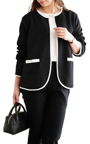 洗練された大人の装い：きれいめカラーレスジャケット