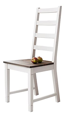 Image of APRODZ Solid Wood Dining Table Set of 8 Seater Dinner Dinning Table with 8 Chair for Dining Furniture for Living Room Home Hotel Office Self Assembly (White + Brown)