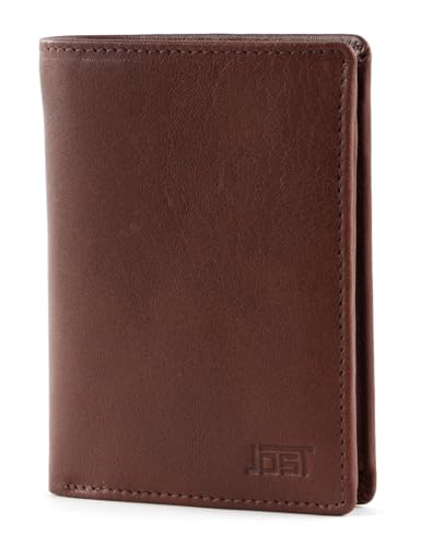 Portefeuille en cuir Jost MALMÖ couleur cognac au design minimaliste