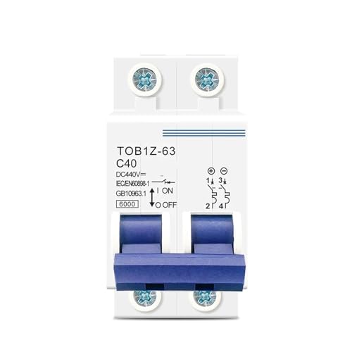 Mini-disjoncteur 2P DC 440V 40A pour protection de circuit photovoltaïque