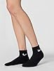 NIKE Men's Everyday Cushion Ankle Socks 3 Pair , Black/White, M UK #3