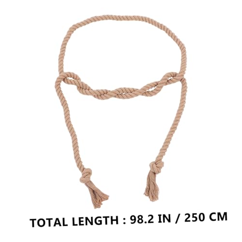 Gothic Braided Belt Cotton Robe Waist Belt for Adults Pastor Cosplay Accessory2