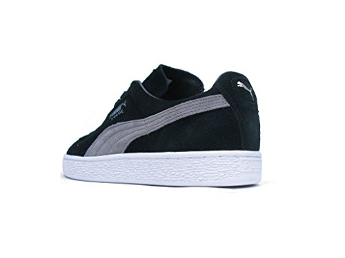 Image of PUMA Men's Suede Classic + Sneaker Black /Silver /White 7.5 M