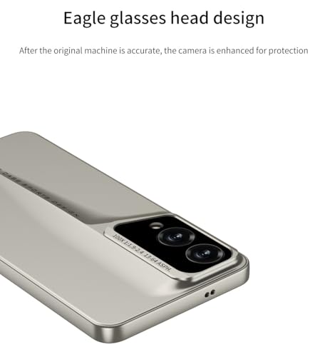 Image of Midkart Matte Case Compatible with Samsung Galaxy S25 Edge Release 2025 Ultra Thin Hard PC with Glossy Camera Protection Cover, Beige