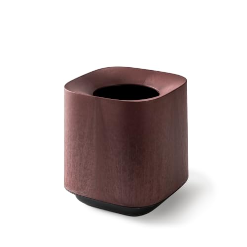 ONOM Garbage Bin 1.2 fl oz (6 L), Easy to Replace, Hide Bags, Made in Japan, Easy to Carry, Stylish, Cool, Cute, for Kitchen Living, Small, Separated, Multiple Use, Cedar Leather, Red, Dustbox,