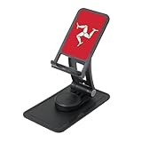 KOSPOGO Flag of The Isle of Mann Phone Stand for Desk Adjustable Phone Holer Office Travel Accessories for Mobile Phone/Ipad/Tablet Cell Phone Stand