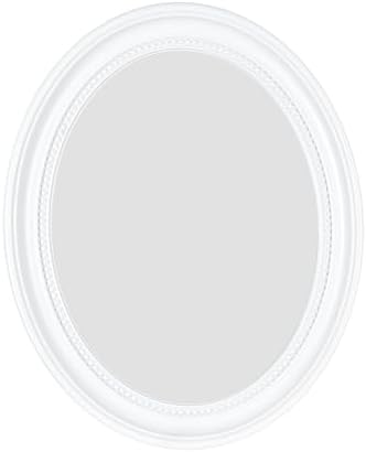 Funerom 20 x 16 inch（Frame Dimensions） White Wall Mirror Oval Bat...