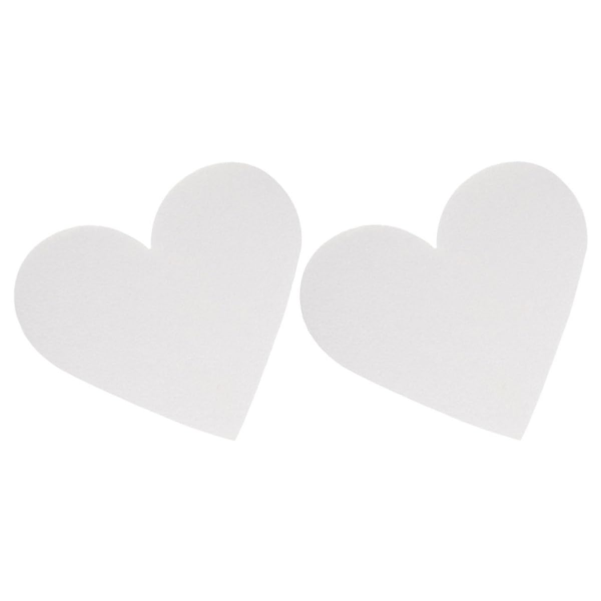 NUOBESTY 5 Juegos De Maniquíes De Espuma Ligeros con Forma De Corazón para Tartas De Boda para Practicar La Decoración De Cumpleaños Y Repostería 2 Unidades X 5