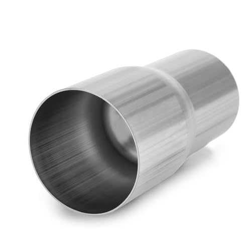 Image of Exhaust Adapter Connector 1.75 inch OD to 2 inch ID, A-KARCK Exhaust Pipe Reducer 4 inch Overall Length 304 Stainless Steel