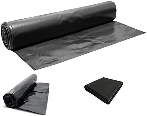 Heavy Duty Black Polythene Sheet - DPM/DPC 300 mu - 1200 Gauge - Select Size (Polythene, 13M X 4M)