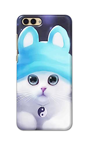 Image of Chinese Cutie Kitten Cat Big Eyes Lovely Girl Ears Hard Back Case Cover for Honor View 10, Honor V10 Back Cover -(J5) VNS2221