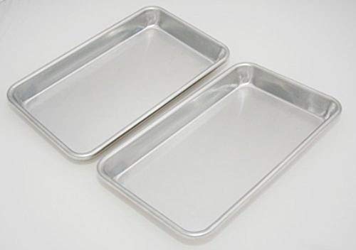 Libertyware SP610 Eigth Size Aluminium Sheet Pan, Pack of 2, 2 Pack, Aluminum