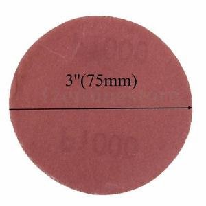KROST 3" Dia Without Hole Hook and Loop Wet/dry Sanding Disc, 1000 Grit, Pack of 10 - Image 3 thumbnail