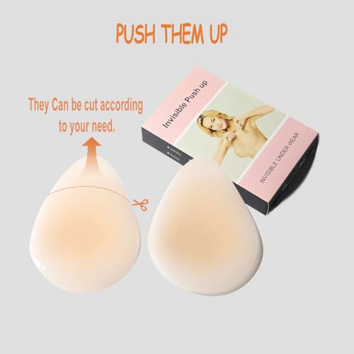 Sticky bra push up-Silicone Lift Pads – Invisible, Reusable & Ultra-Thin Adhesive Bra for Women Beige3