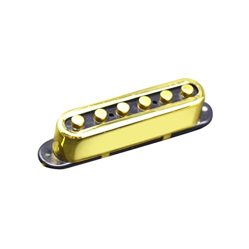 Kioware シングルコイルピックアップネックブリッジピックアップ、取り付けが簡単なユニバーサル低ノイズギターパーツ金属アクセサリー交換部品, 金