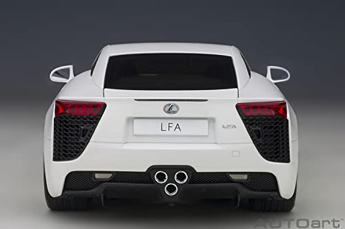 Lexus LFA Whitest White modelo 1/18 Autoart miniatura 6
