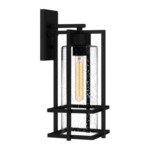 Quoizel Damien 17 1/4" High Earth Black Outdoor Wall Light