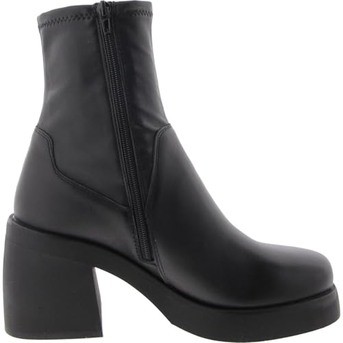 Steve Madden Womens Zeldie Leather Solid Mid-Calf Boots Black 12 Medium (B,M)3