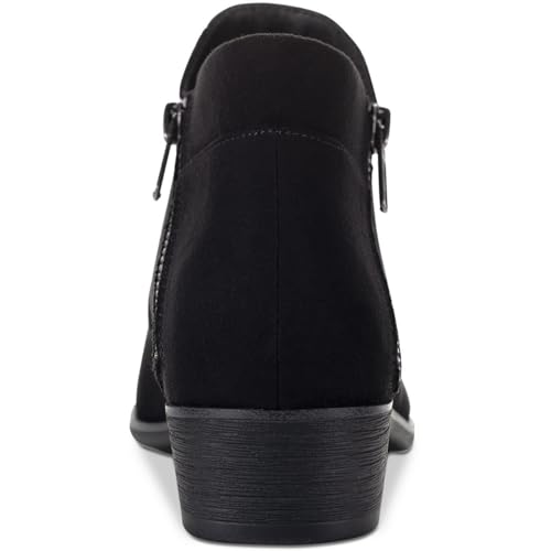 SUN STONE Womens Adelinee Animal Print Ankle Boots Black 7 Medium (B,M)3